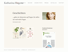 Tablet Screenshot of katharinahagena.de